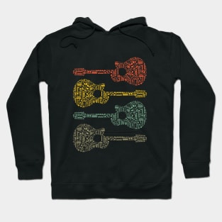 Funny Retro Vintage Guitar Lover Guitarist Hoodie